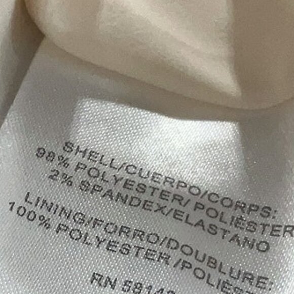 GAL MEETS GLAM COLLECTION Hayley Ruffle Detail Long Sleeve Dress In Cream white - Picture 6 of 8